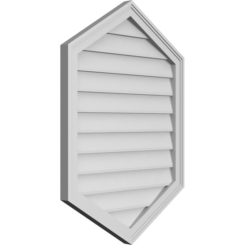 Ventilé vertical à pignon vertical 7/12 po, H 1,5 po x l 26 po x L 36 po