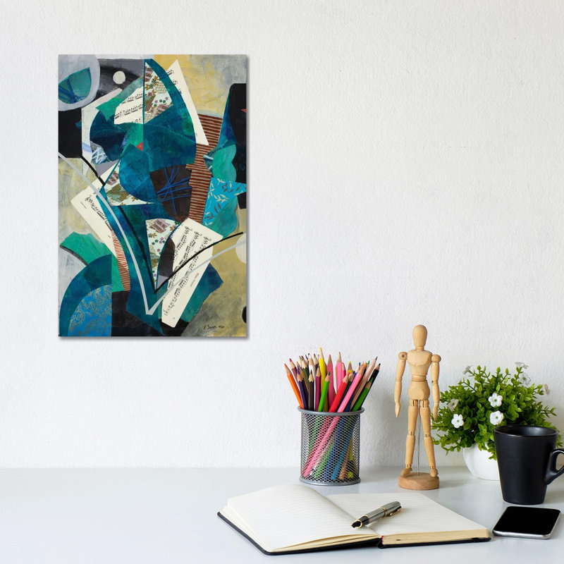 Mixed Media Collage CLV by Randall James - Gallery-Wrapped Canvas Giclée on Canvas, No Frame, 20.32 cm H x 30.48 cm W