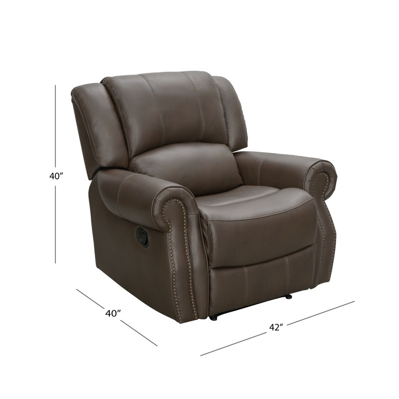 Fauteuil inclinable standard Morella, Similicuir chameau foncé