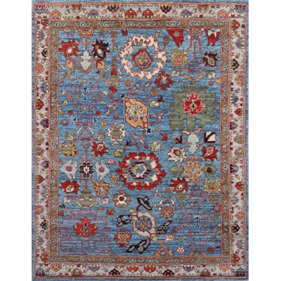 Transitional One-of-a-Kind Rectangle 4'1" X 5'9" Hand Knotted Area Rug
