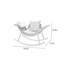 Chaise berçante moderne simple et sophistiquée