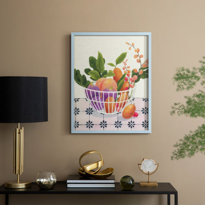 «Bright Fruit II», reproduction encadrée - bois massif