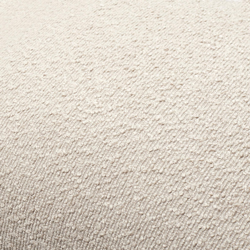 Beige Boucle Polyester 20" x 20" Throw Pillow Cover