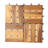 12" x 12" Wood Interlocking Deck Tile in Brown