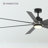 Pendry 72 inch Indoor/Outdoor Ceiling Fan - Black with Brushed Nickel Accent-98424385-98424386