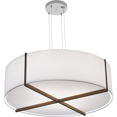 Lustre cylindrique unique à 2 lumières Plura