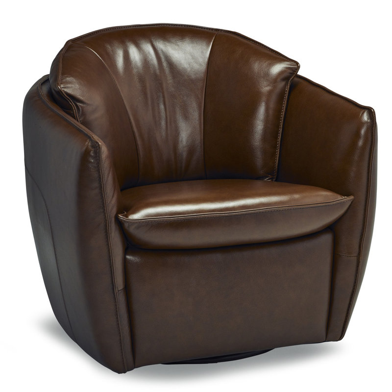 Mariela Upholstered Swivel Barrel Chair
