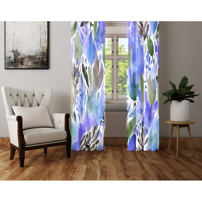 Semi Sheer Curtain Pair, 56" W x 78" L