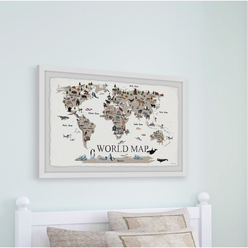 «Find the Animals», reproduction encadrée, H 8 po x l 12 po x P 1,5 po