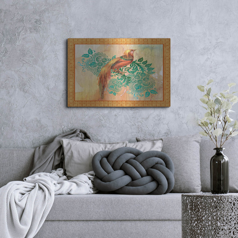  «Exotic Birds B» par Jean Plout, art mural en métal, 36 po x 24 po, 36 po x 24 po