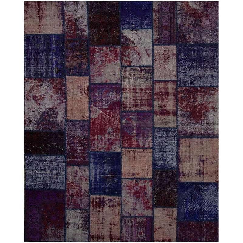 Vintage One-of-a-Kind 8'2" X 10'2" 1950s Wool Area Rug in
