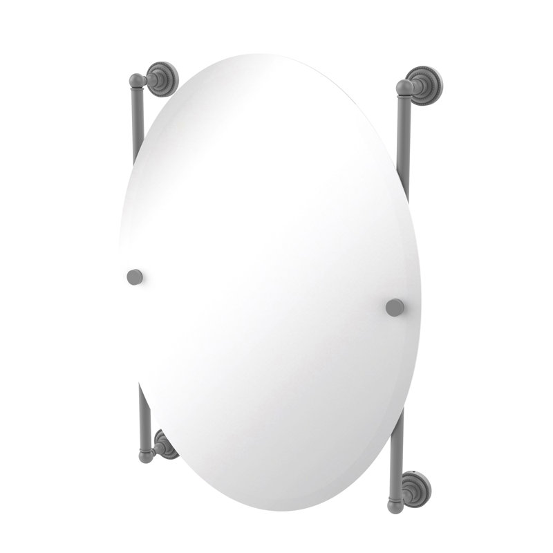 Marchmont Wall Mirror, Matte Gray