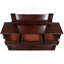 Commode 9 tiroirs Lyndon G09400-D, cerise