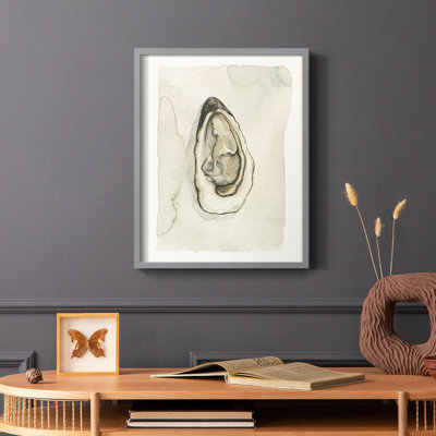 Soft Half Shell I Framed Print - Solid Wood