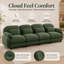 Canapé Gatton surdimensionné 4 places à effet nuage, canapé modulaire haut de gamme en chenille avec assise profonde et coussins en mousse haute résilience et ressorts, canapé de salon moderne avec coussins lombaires-1662380563