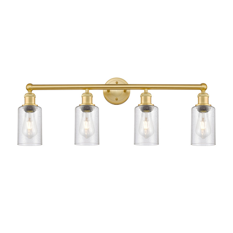 Caldello 4 - Light Dimmable Vanity Light, Satin Gold, Seedy