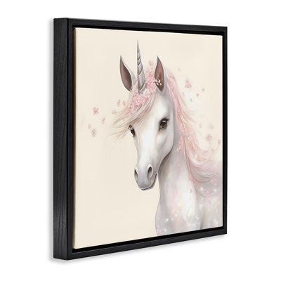 Fairy Unicorn Soft Petals Floating Frame, design by Creative Studio