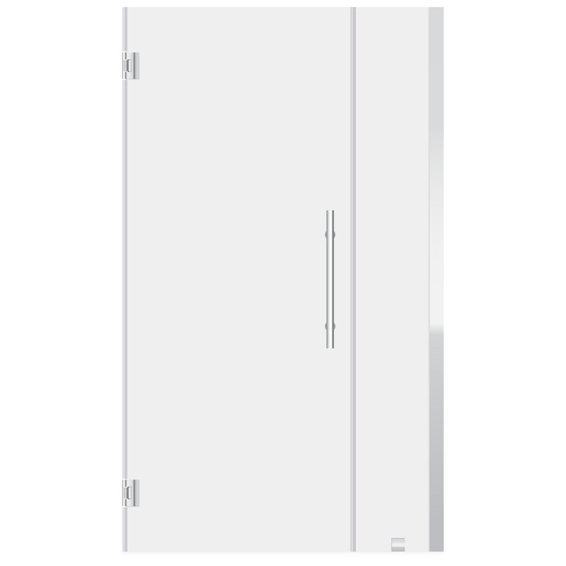 48-49" Chrome Frameless Glass Swing-Out Shower Door