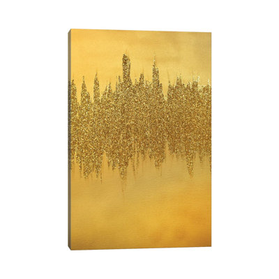 " Gold Shimmer " by Amber Lamoreaux Painting Print