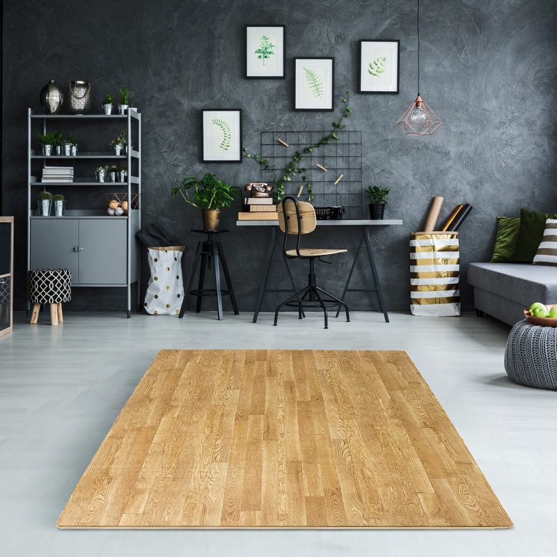 Sorbus 24" Interlocking Floor Foam Mat, Pine, 0.38" H x 24" W x 24" D