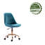 Blue Elephant Velvet Task Chair-497543418