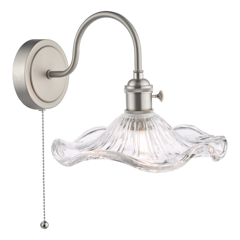 Wall Light, Antique Chrome