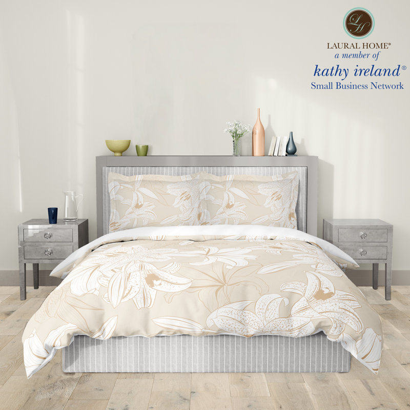Édredon en microfibre beige / crème, Édredon simple