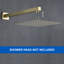 Pomme de douche à fixation murale 16 po-71275149