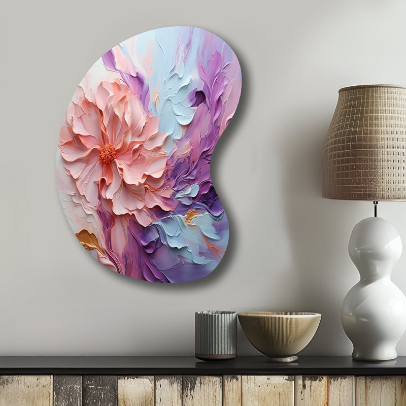 Greg - Décoration murale irrégulière en forme de flèche en spirale abstraite, H 31 po x l 22 po