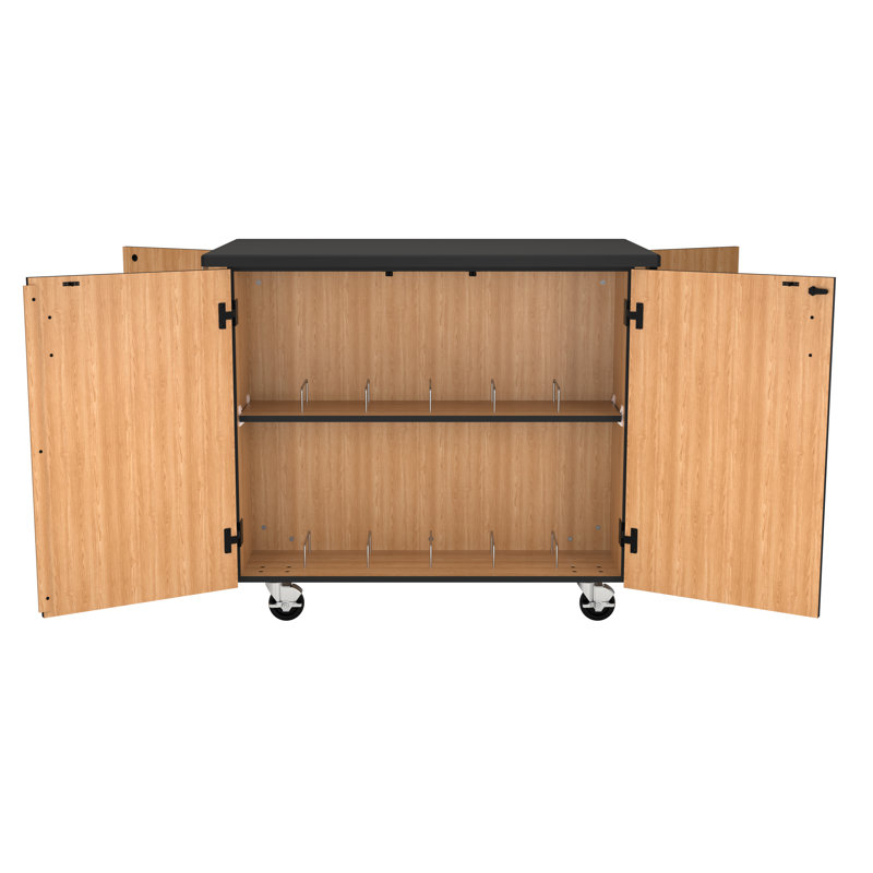 Mobile Science Cart with Microscope Storage