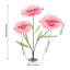 Fleurs artificielles avec base, support de décoration de fleurs artificielles de mariage