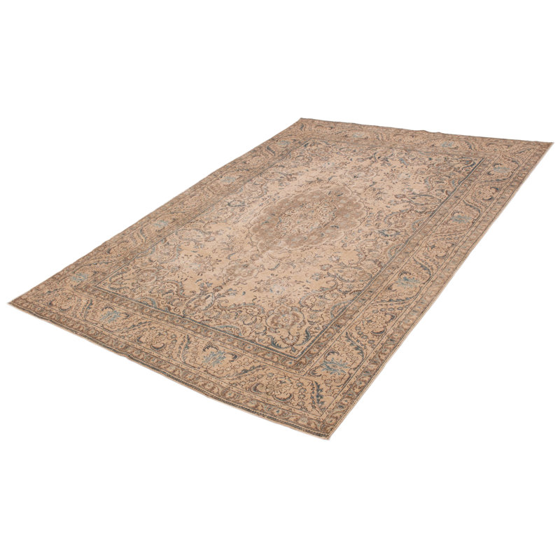 Aaleigha One-of-a-Kind Rectangle 8'4" X 11'5" 1990's Wool Area Rug