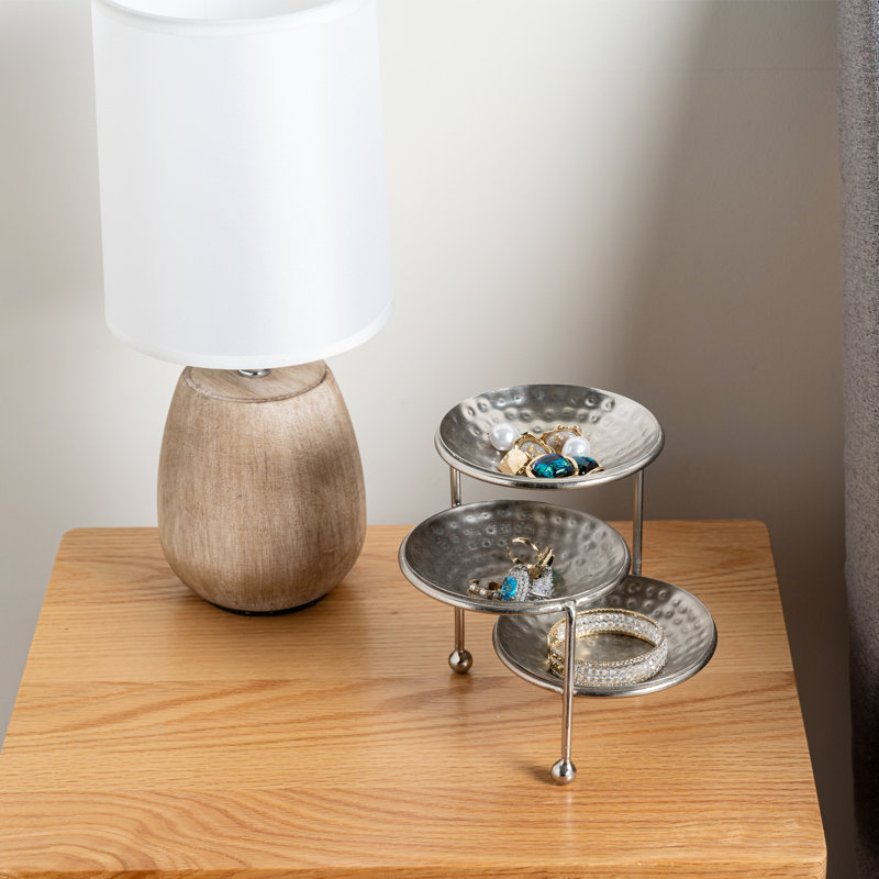 Tabletop Silver 3 Tier Ring Jewellery Stand