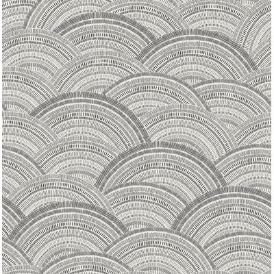 Encircle Indigo Geometric Wallpaper
