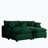 2-Seater Sofa with 2 Ottoman-1016951898