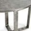 Flores 27" Industrial Oval Metal Nickel End Table