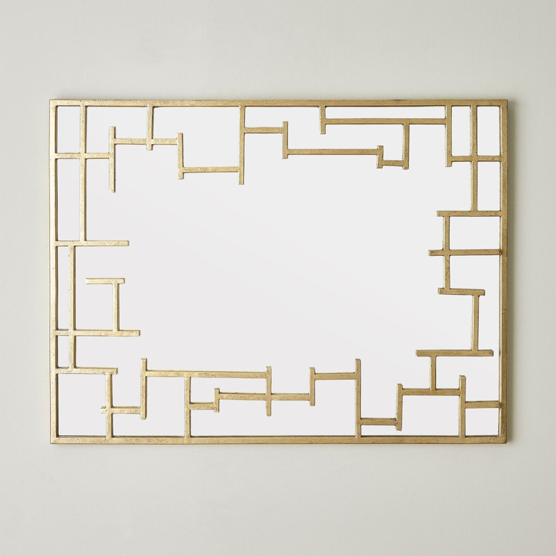 Fracture Rectangle Iron Mirror