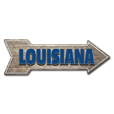 Decal-999767_Louisiana décalque de flèche amusant 18 "de large