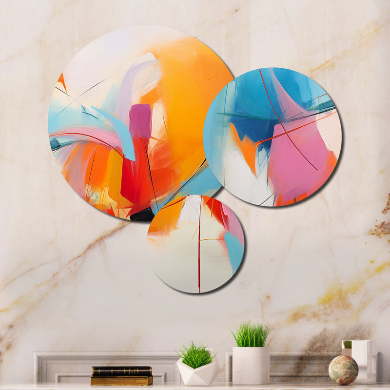 Abstract Wall Decor on Metal