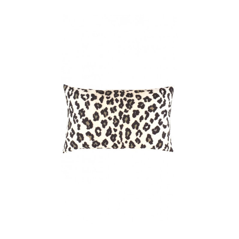 Turkish Fine Silk oriental Pillow 16"X24", Black/Beige/Olive