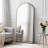  Arched Full-Length Floor Mirror with Aluminum Alloy Frame, Shatter-Resistant Glass, Freestanding or Wall Mounted-1114336374-1100557274