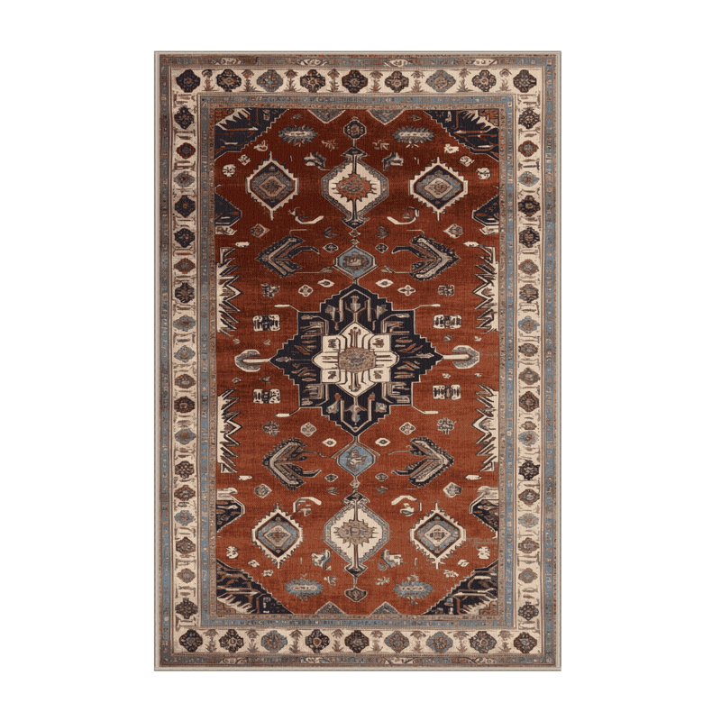 Tapis brun lavable à la machine