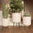Avery Round Metal Modern Indoor Pot Planter Set