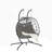 Wicker Rattan Patio Basket Egg Swing Chair with UV Resistant Cushions-925320615-925320665