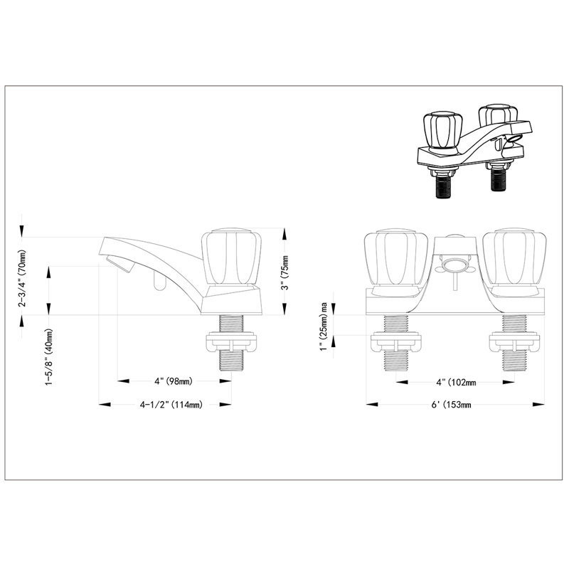 Robinet pour salle de bain Streamway