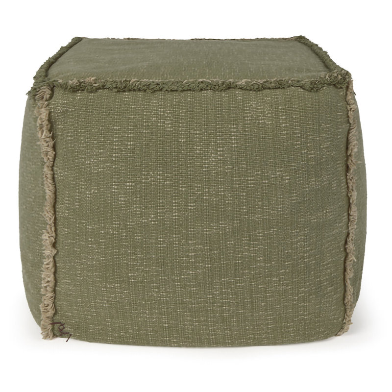 Square Pouf, Kaki