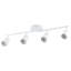Luminaire sur rail 4 lumières avec têtes réglables et 4 ampoules incluses-109583307-109583305