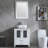 Ekkehardt 24.8 " W Freestanding Standard Free Standing 1 Single Vanity Bathroom Vanity With Engineered Stone Top with Mirror-566035597