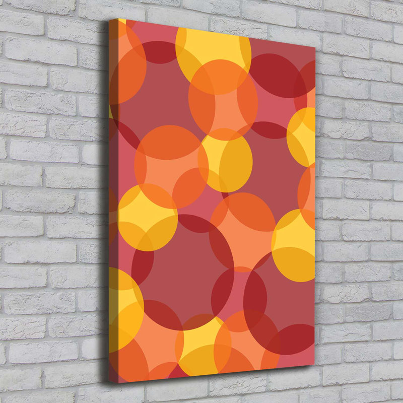 Colored Circles - Wrapped Canvas Print