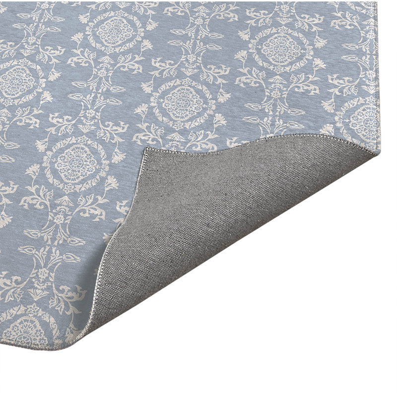 Tapis de bureau léger Jackie, L 84 po x P 60 po, Pervenche